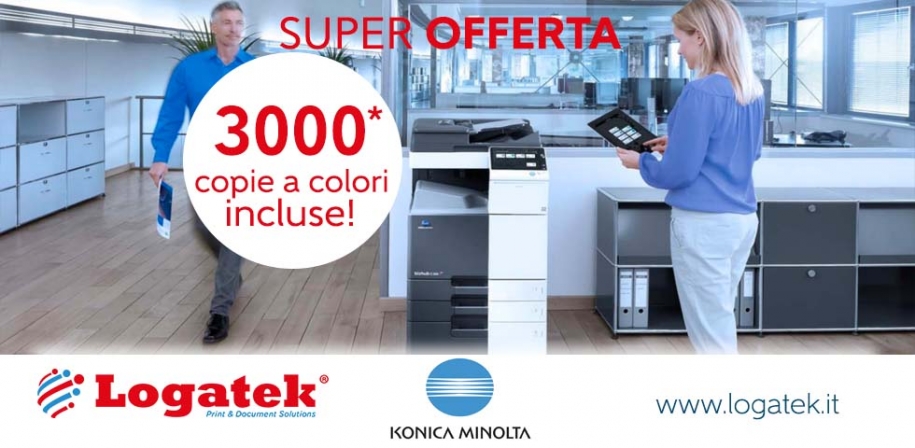Offerta eccezionale: la tua fotocopiatrice multifunzione con 3000 copie a colori incluse nel prezzo